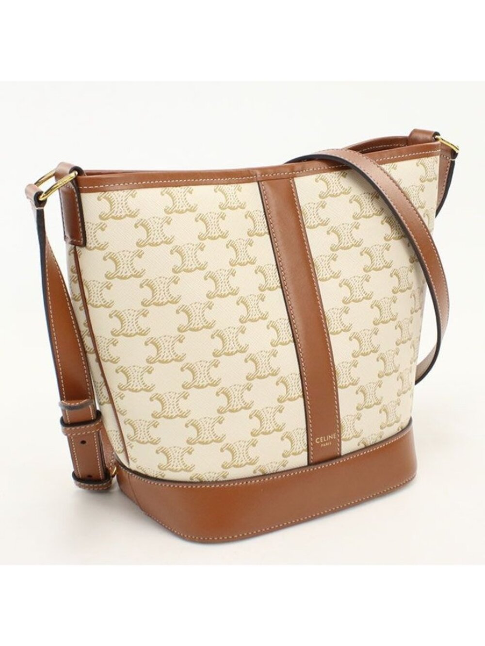 Celine Small Bucket Triomphe Canvas Shoulder Bag
